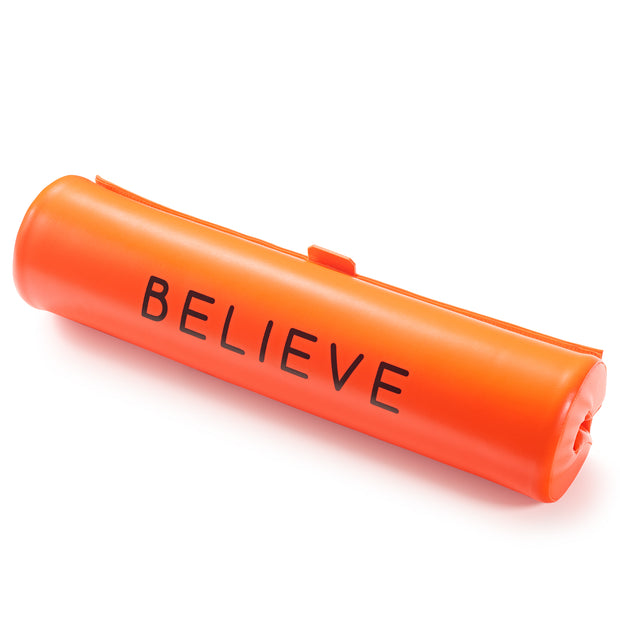 Believe Neon Orange Barbell Pad