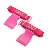 Neon Pink Lifting Grips