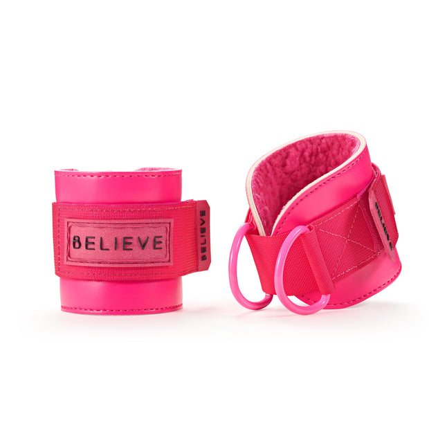 Neon Pink Believe Ankle Attachments